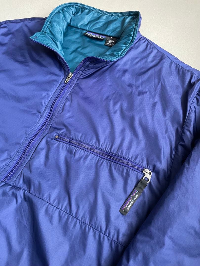 95年 patagonia 初期 パフボールプルオーバー ブルーベリー usa製