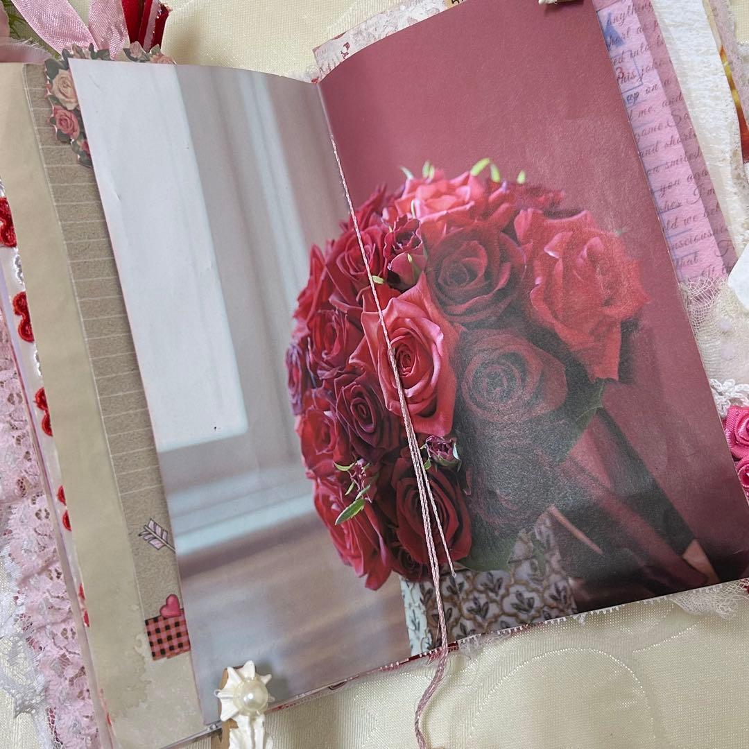 薔薇とレースのジャンクジャーナル・雑記帳　Happy Valentine!