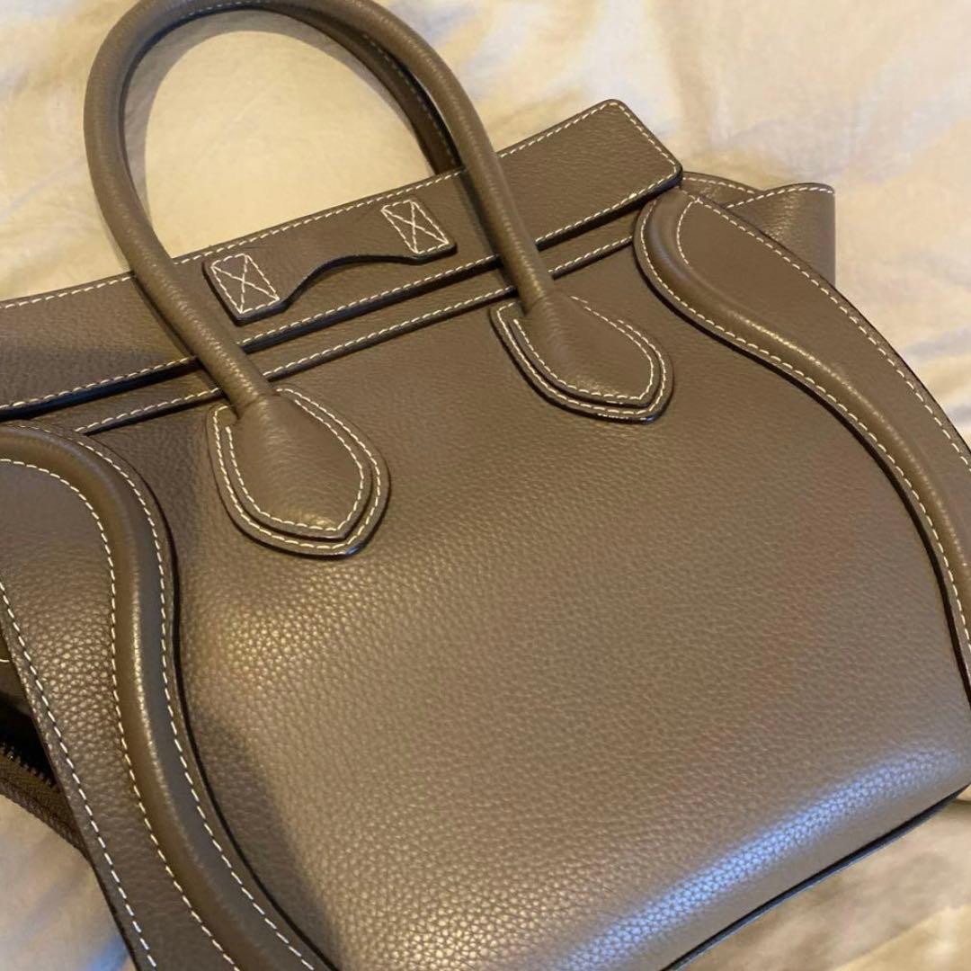 【美品】セリーヌ ラゲージ マイクロ スリ 旧ロゴ　正規品