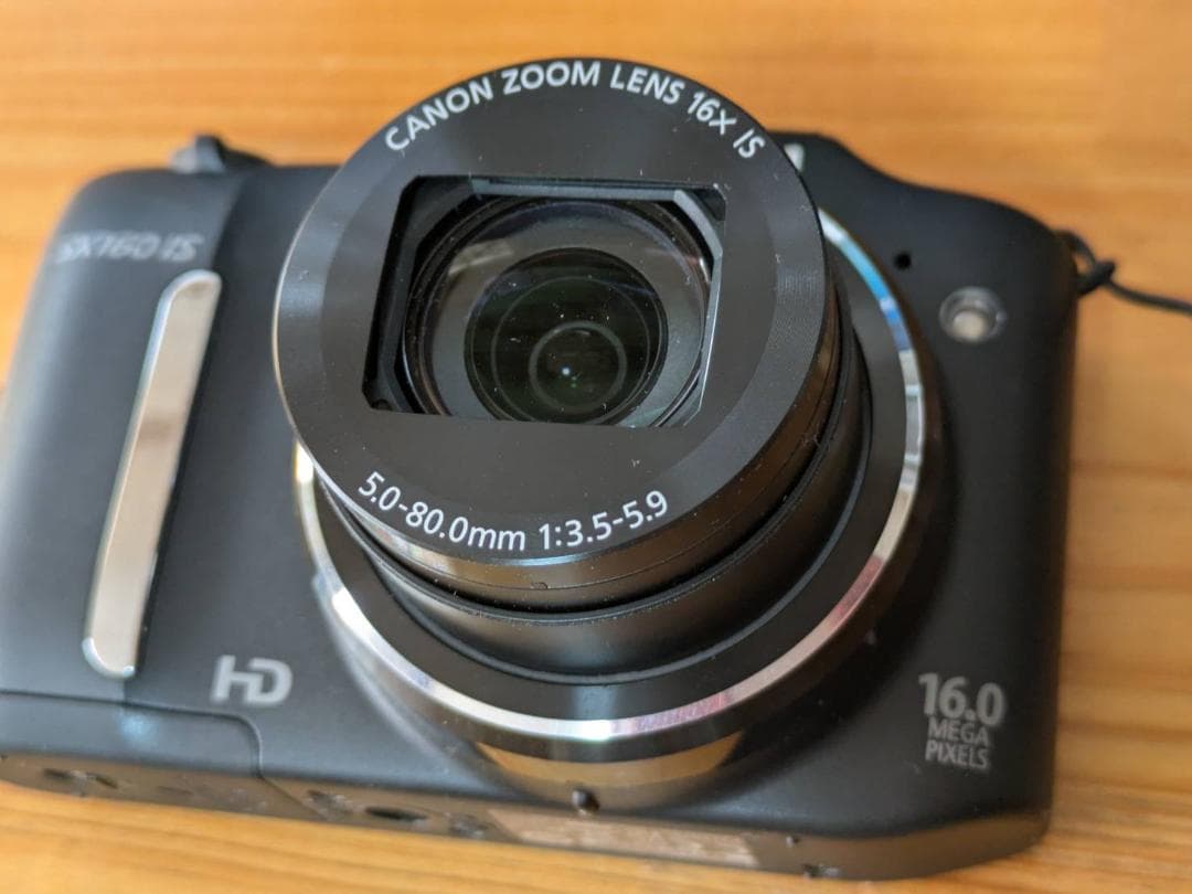 【動作確認済】Canon SX160 IS コンパクトデジカメ＋ケース＆SDHC