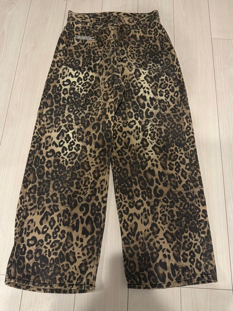 BEEDEN ビーデン レオパードデニムパンツ