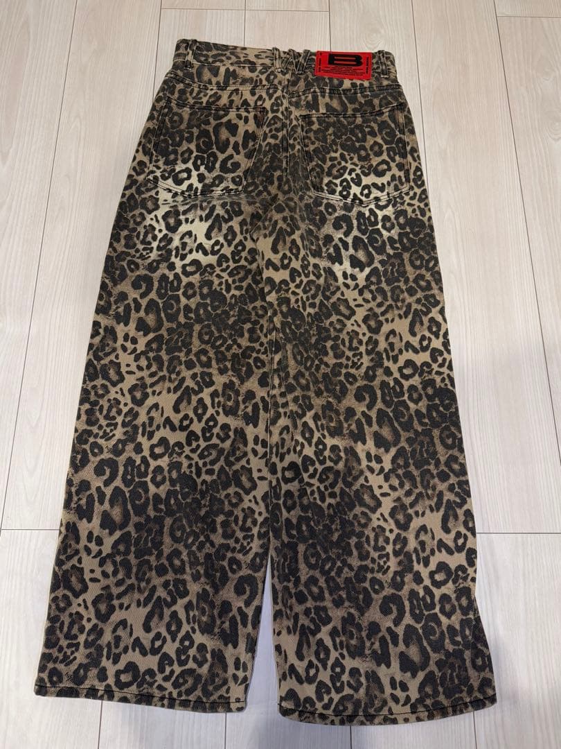 BEEDEN ビーデン レオパードデニムパンツ