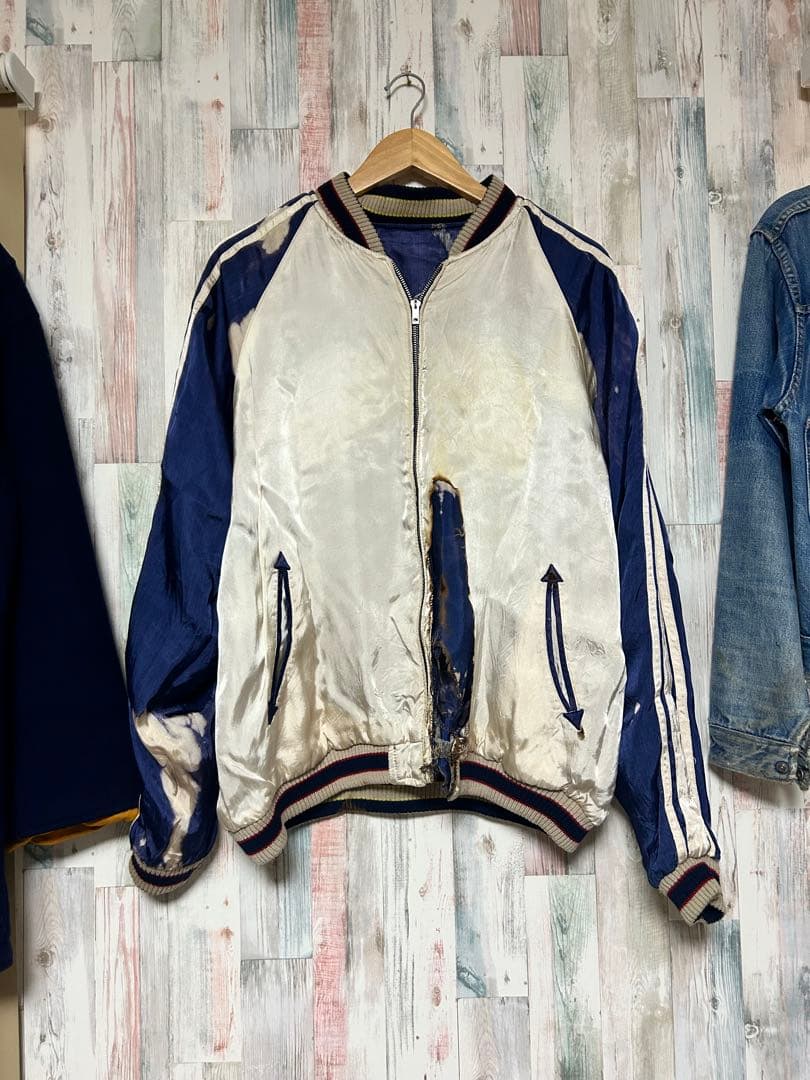 スカジャン リバーシブル 雰囲気系 襤褸 アートピース