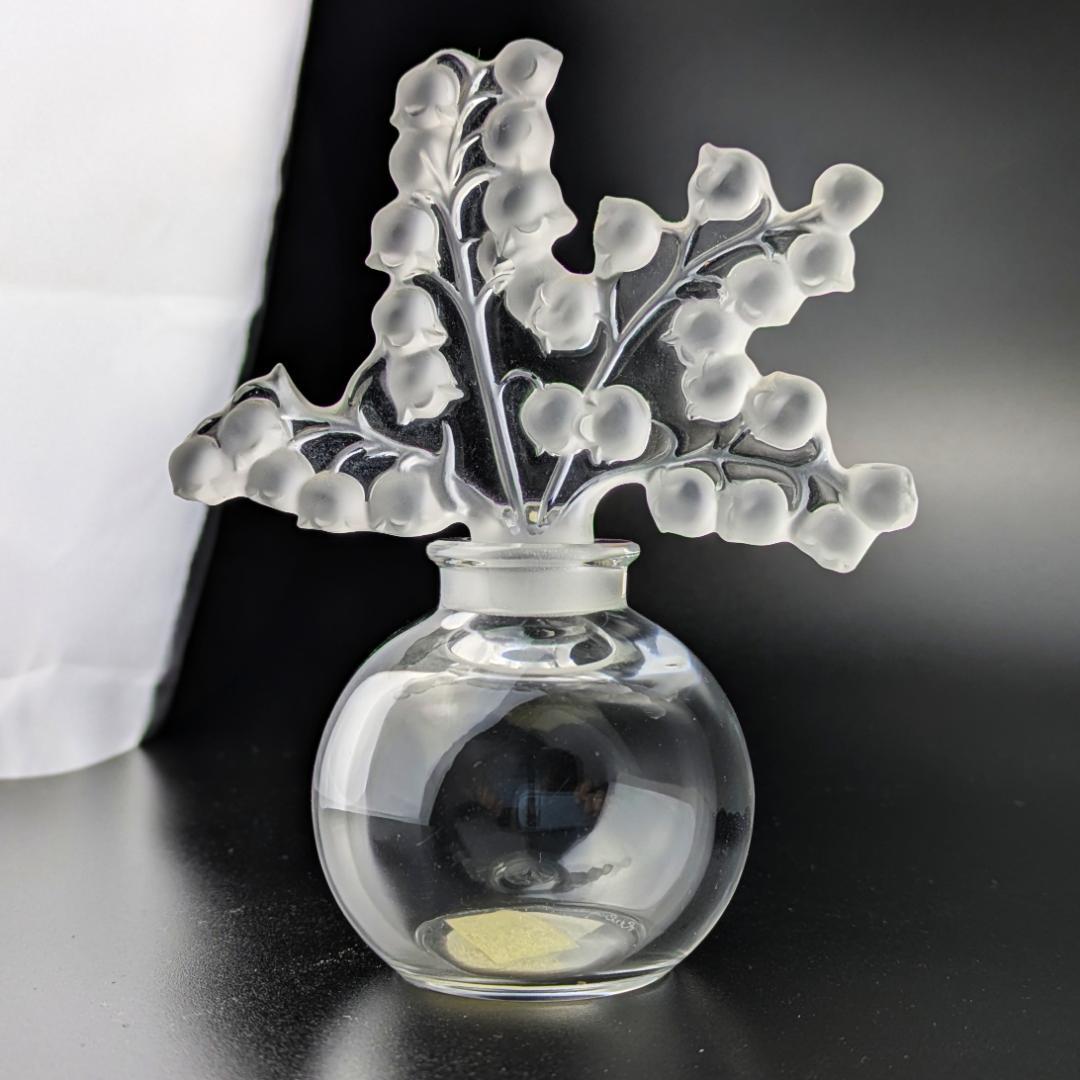 萌えるすずらん★ラリック 香水瓶 クレールフォンテーヌ 12cm 美品