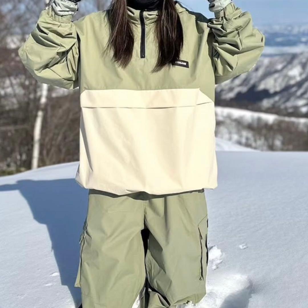 HIMANI ハイマニ 上下セット スノーボードウェア パンツロゴなし