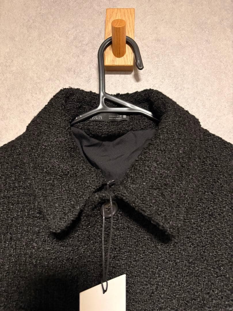 ZARA ザラ ポケット付きテクスチャードシャツジャケット S