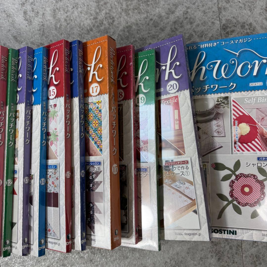未開封 ディアゴスティーニ パッチワーク 5〜24号 29〜42号 48〜65号