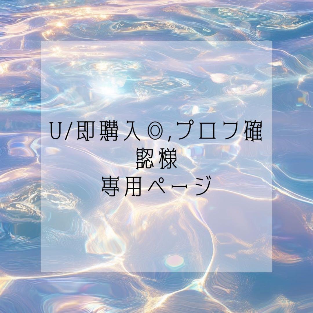 U/即購入◎,プロフ確認ページ