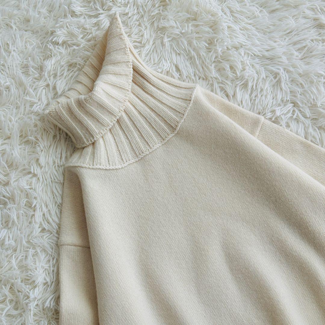 【未使用級✨】Deuxieme Classe JADEタートルニット アイボリー