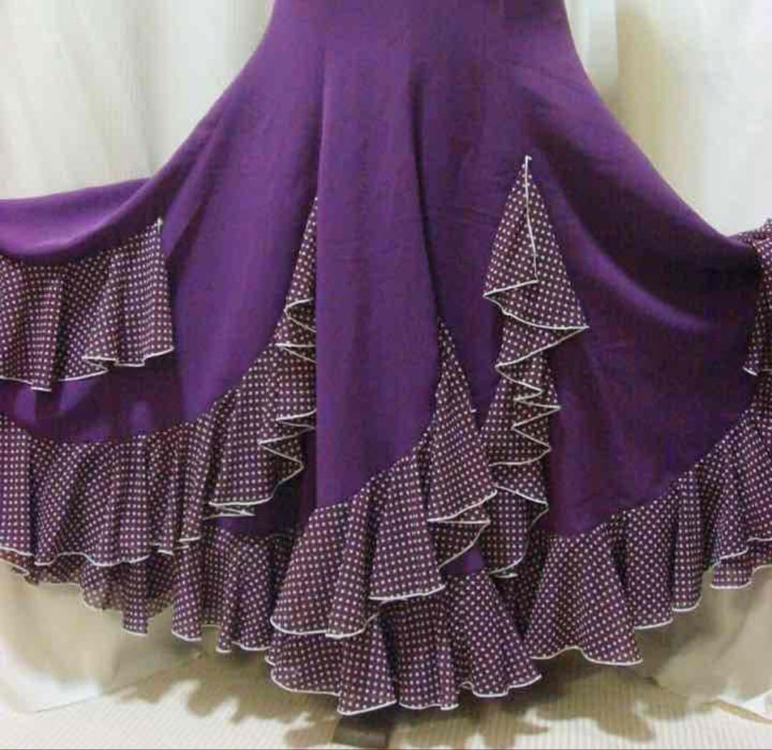 フラメンコ衣装ツーピース フルオーダ タイ＆ペチコート付