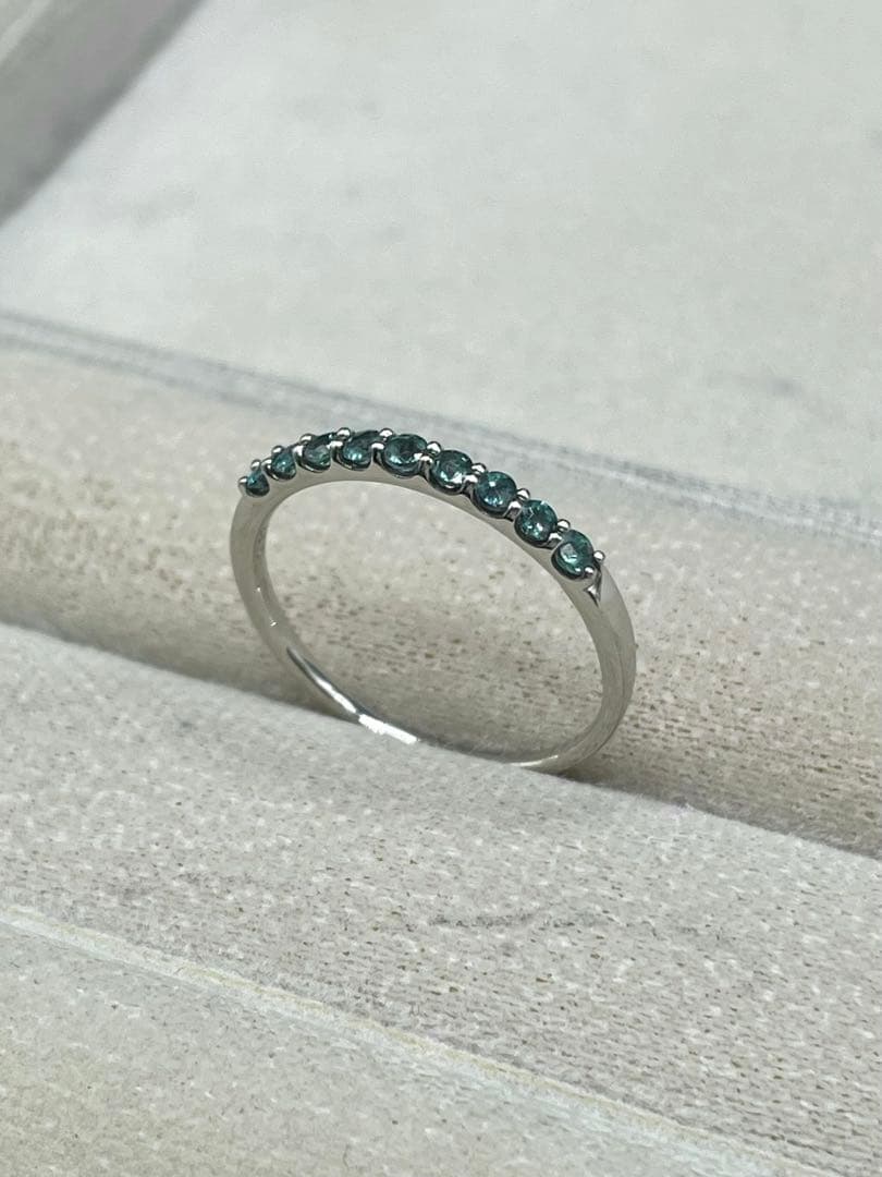 JL126★高級 アレキサンドライト0.37ct プラチナ リング ソ付