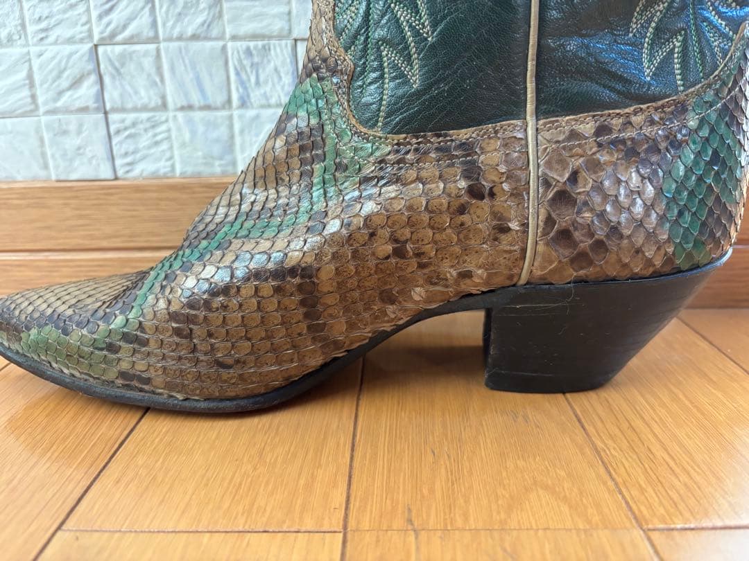 Justin ジャスティン D7414 パイソン USA製 ウエスタンブーツ