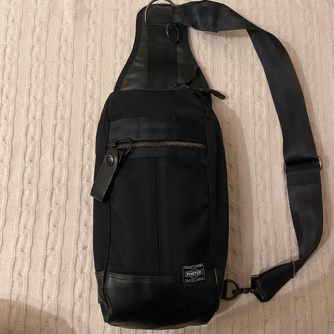 【極美品✨】ポーター ヒート スリング ショルダーバッグ ボディバッグ 黒