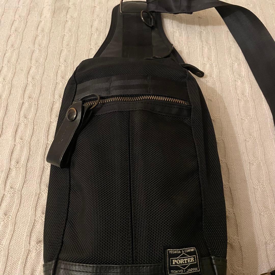 【極美品✨】ポーター ヒート スリング ショルダーバッグ ボディバッグ 黒