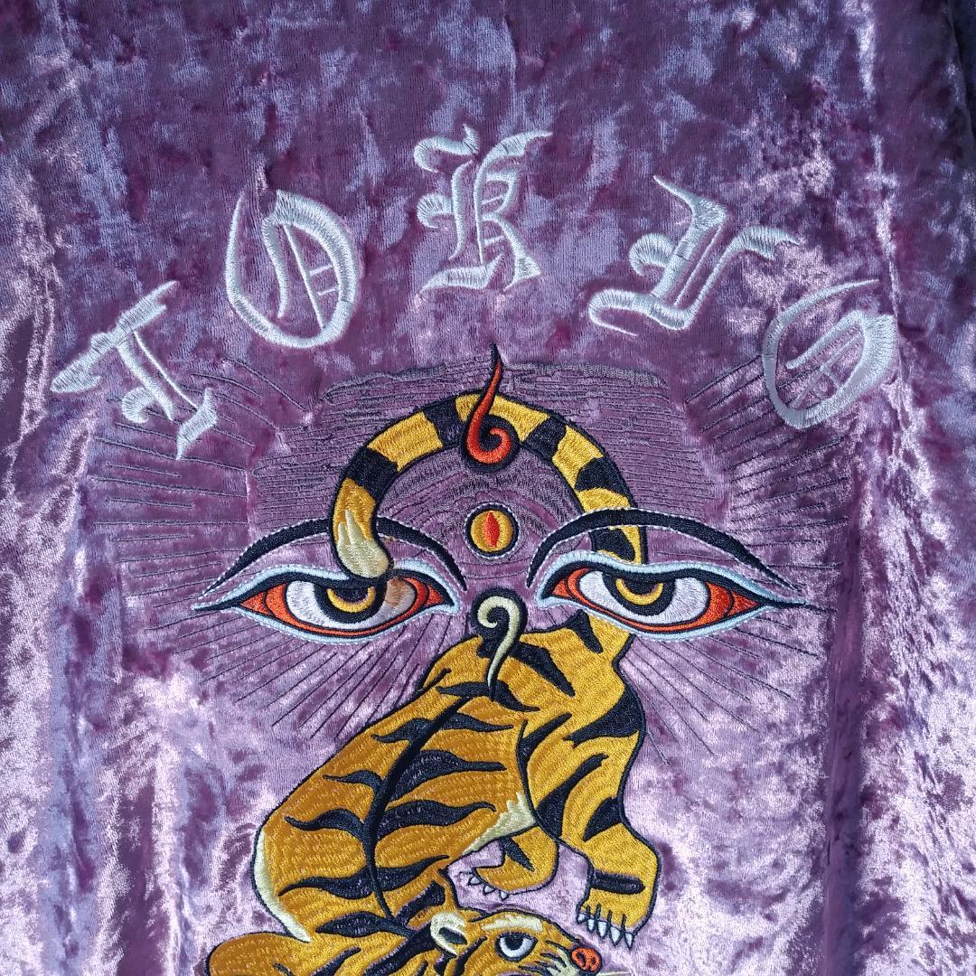 【希少】LEGENDA 伝説東京 ベロアブルゾン パープル FREE