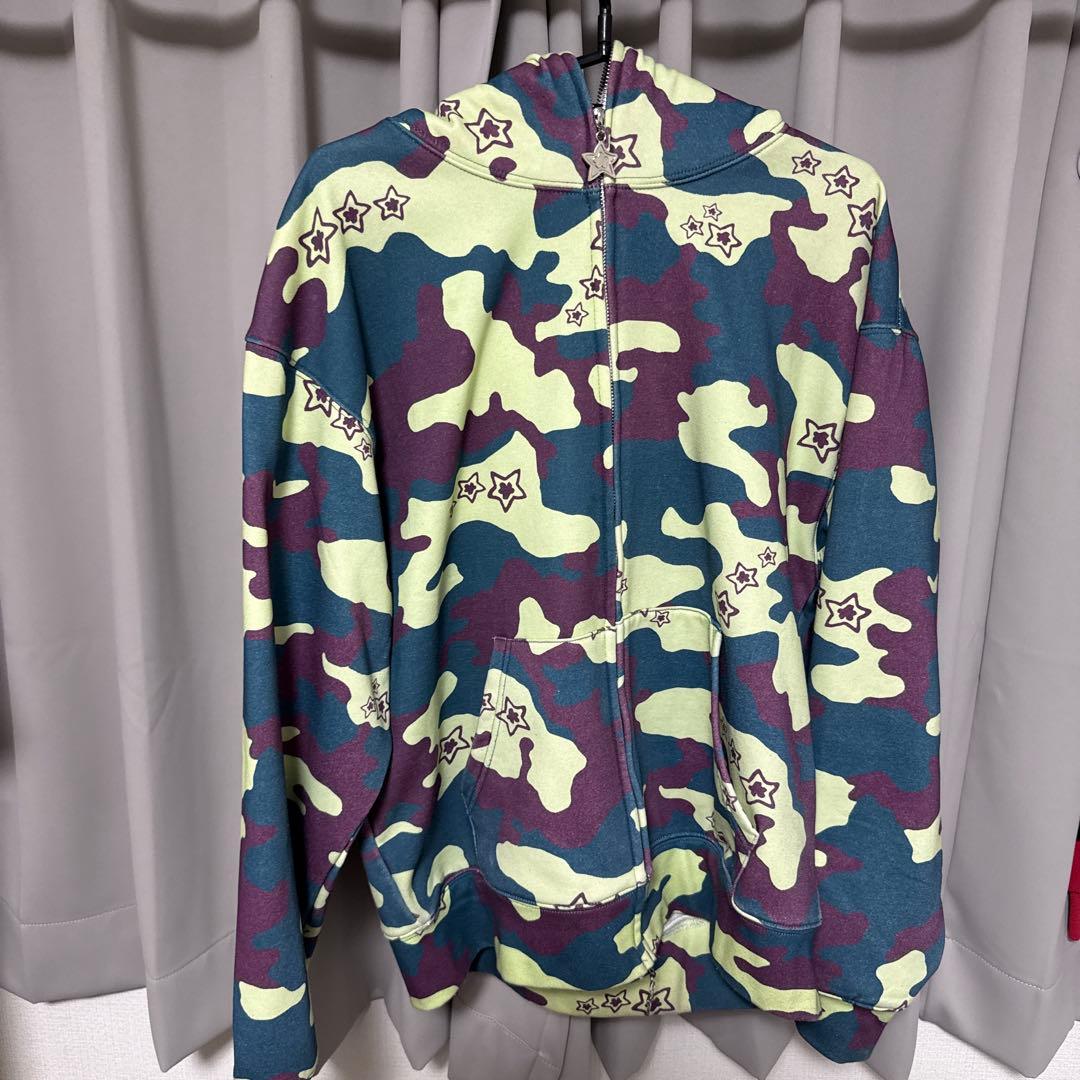 Star Team 迷彩ダブルジップパーカー
