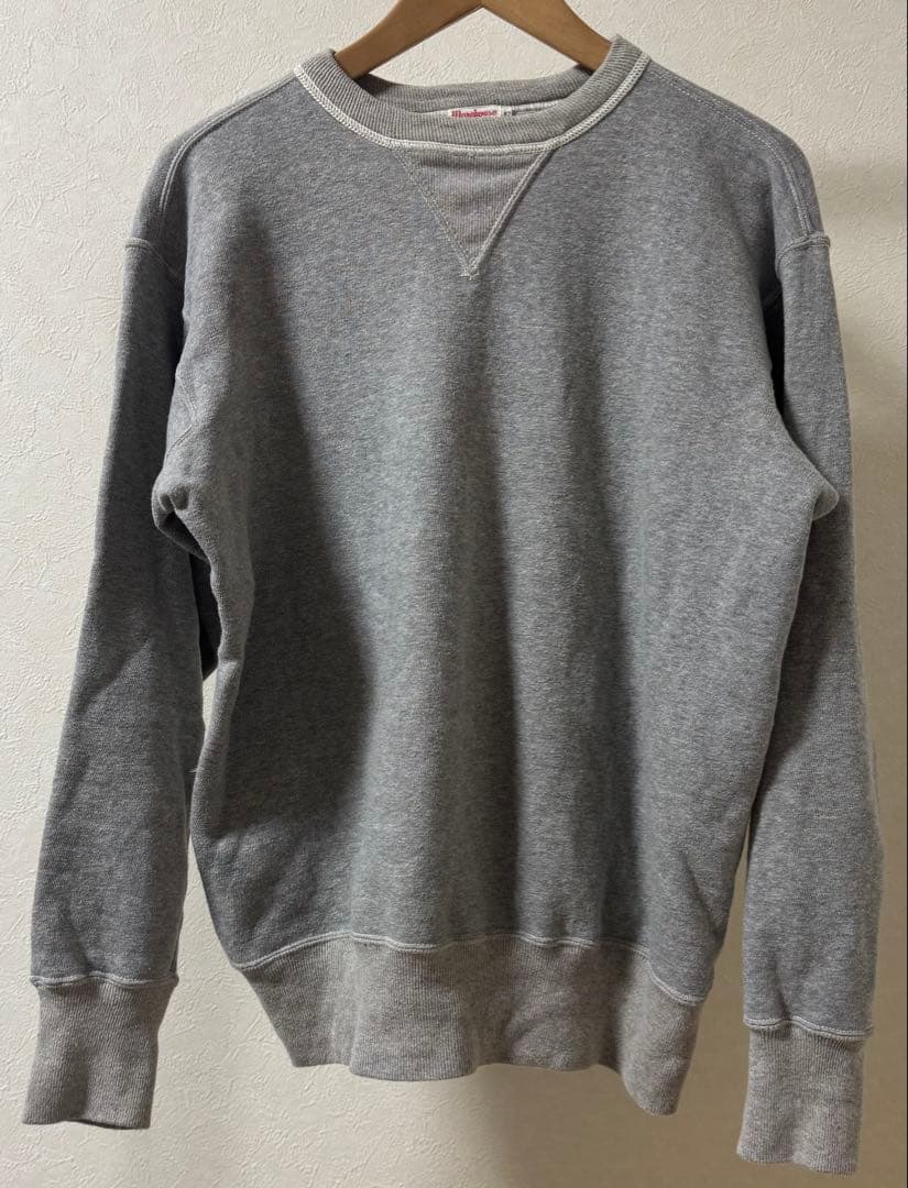 WAREHOUSE ウエアハウス スウェット 両V 42 グレー ウェアハウス