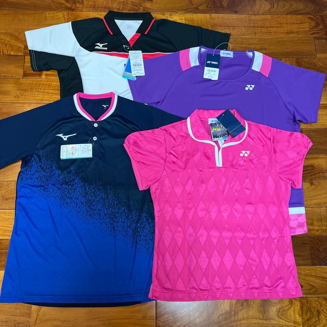 4点 セット YONEX ヨネックス MIZUNO ミズノ シャツ テニス