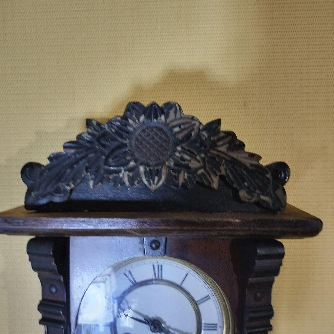 スリゲル時計 ドイツ製　100年前 アンティーク　ボンボン時計　ジャンク