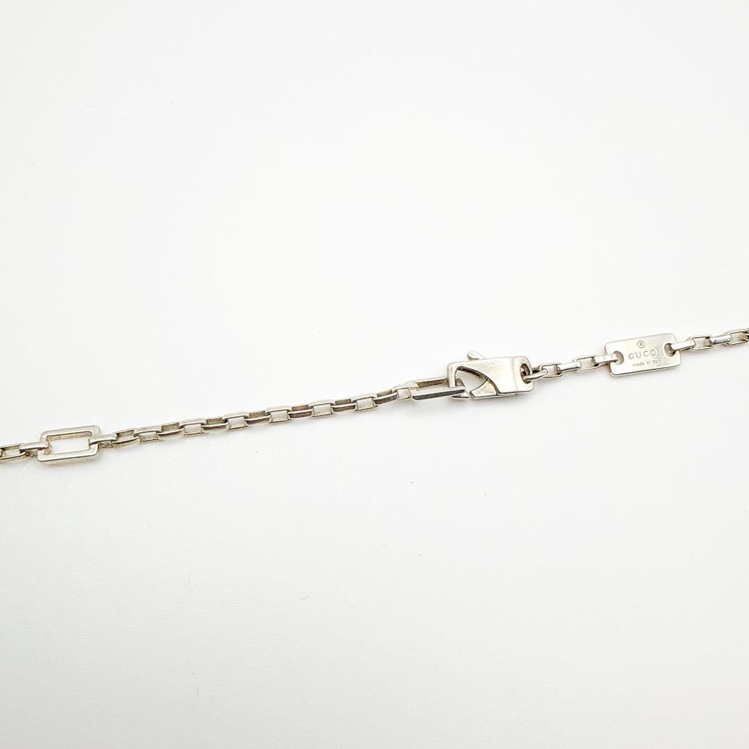 3010-1 人気✨GUCCI ダブルG ロゴ　ネックレス　シルバー