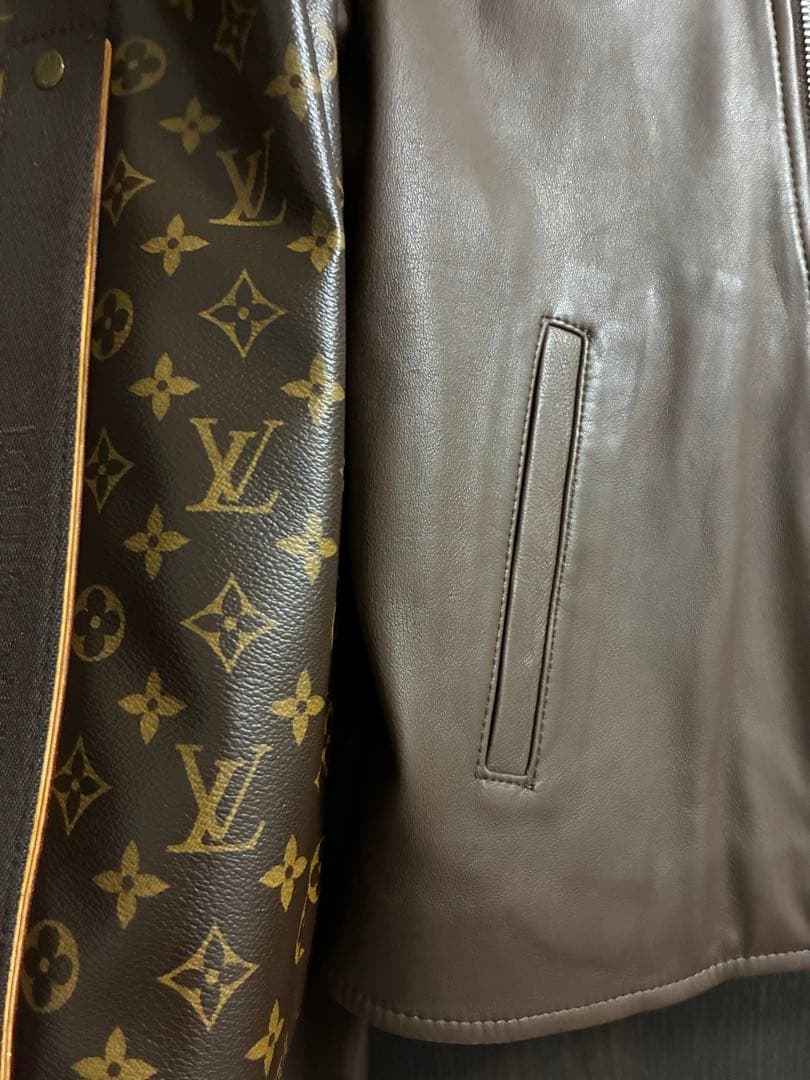 新品レイビームス ラムレザージャケット　ブラウンL