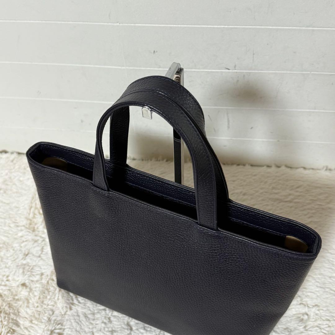 ⭐️新品未使用⭐️　ハッシュタグ　トートバッグ　レザーバッグ　ネイビー　ユニセックス