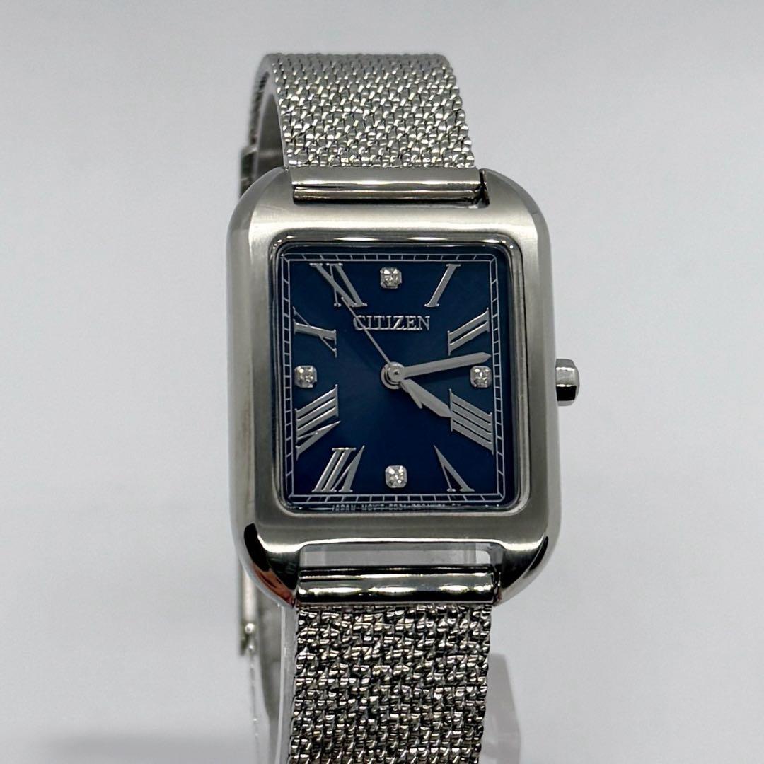CITIZEN シチズン レディース 腕時計 4ポイントダイヤモンド ソーラー