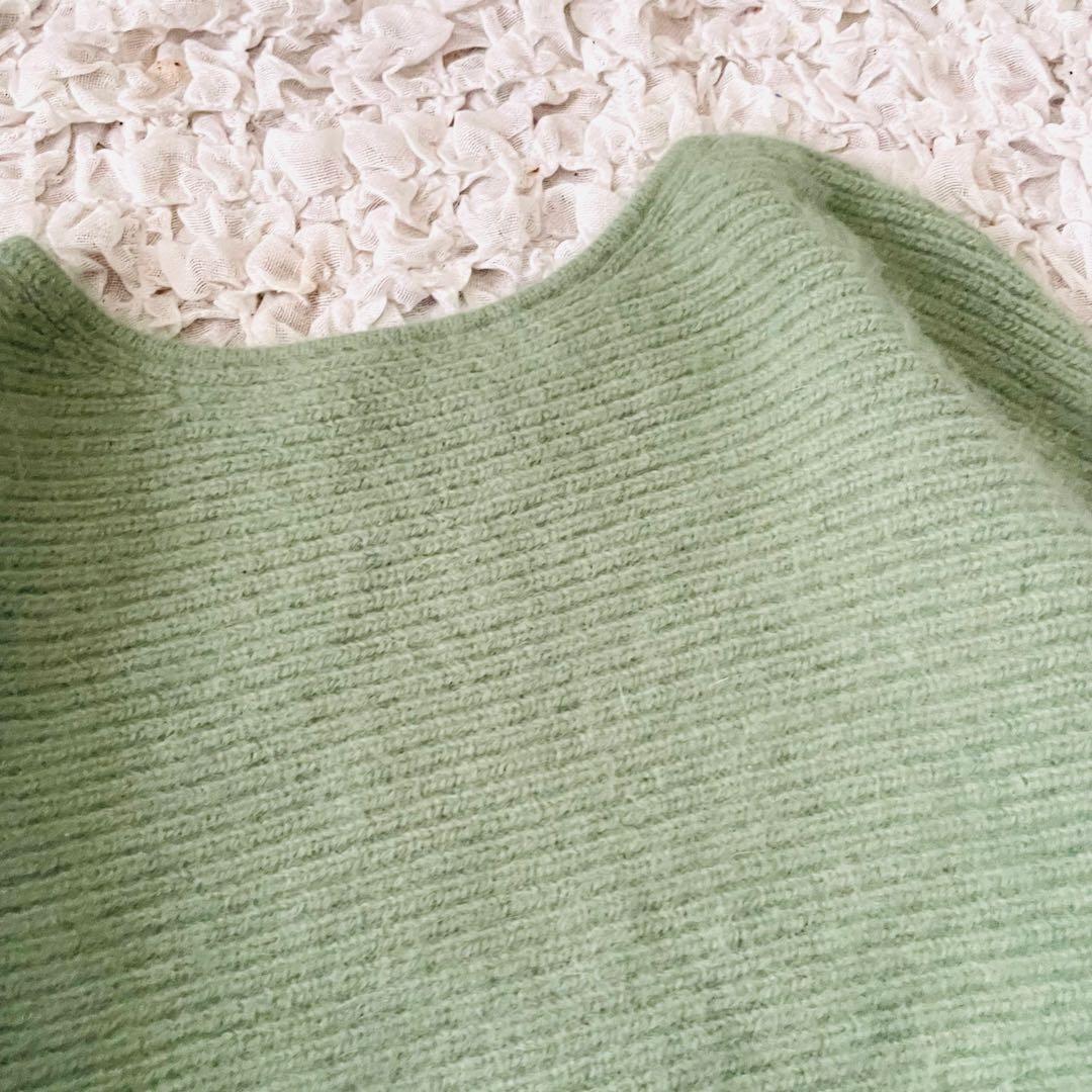 美品 シップス ハミルトン　アンゴラボートネックプルオーバー ふわふわ