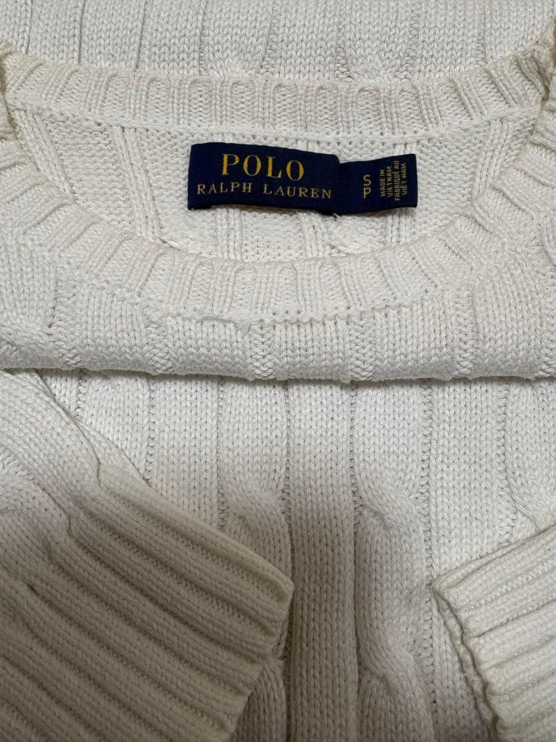 【美品】POLO RALPH LAUREN ケーブルセーター★大人気カラー★