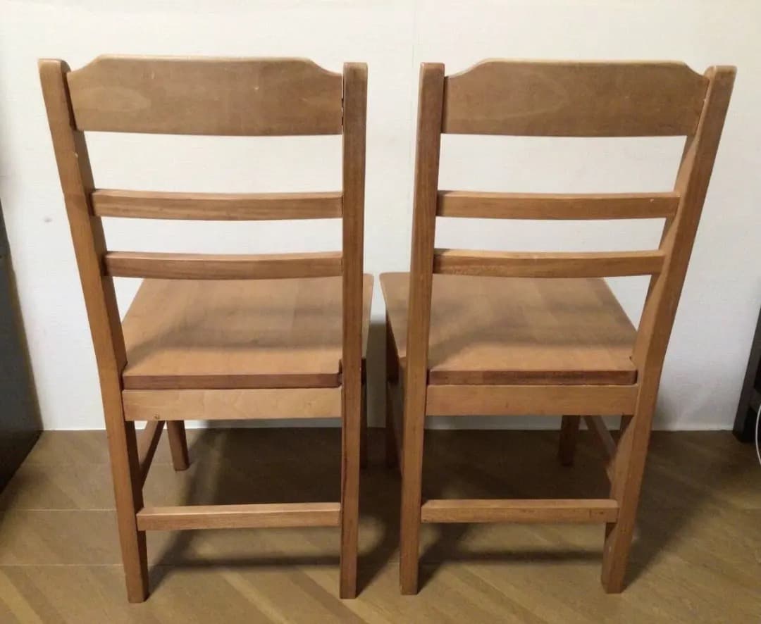 メリーちゃん専用　カントリー調　木製　イス　チェア　ダイニング　2脚
