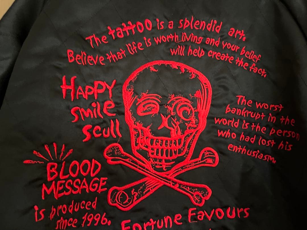 【本日20時までの価格！】BLOOD MESSAGE リバーシブル スカジャン