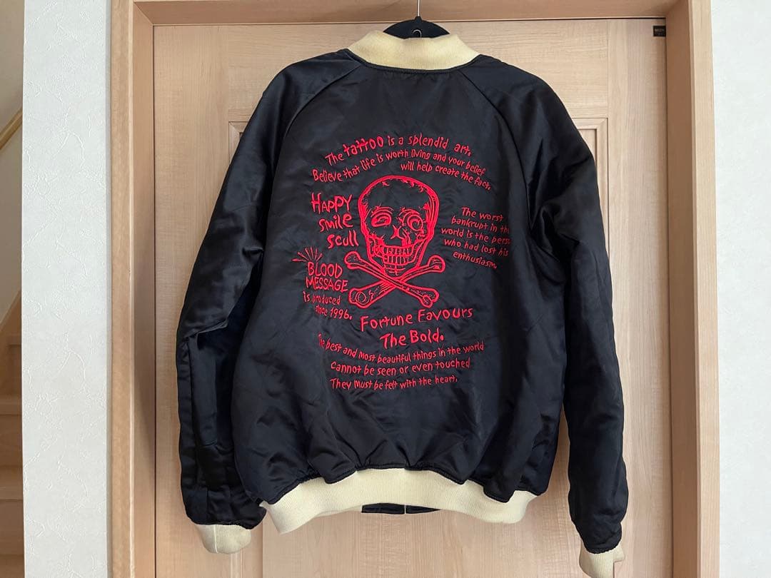 【本日20時までの価格！】BLOOD MESSAGE リバーシブル スカジャン