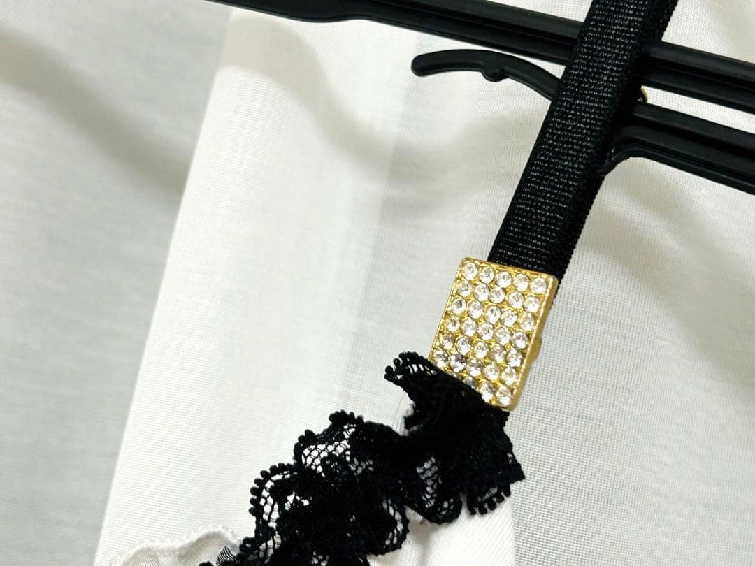 GOLDS♡初期デザイン♡ドット柄キャミトップス♡2点セット♡ホワイト×ブラック