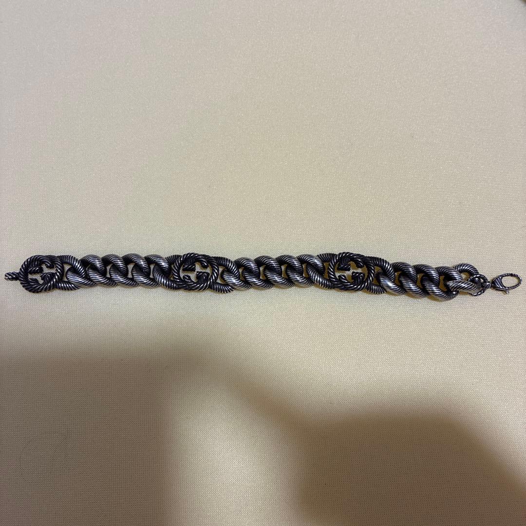 グッチ　インターロッキング　ツイスト　ブレスレット　925