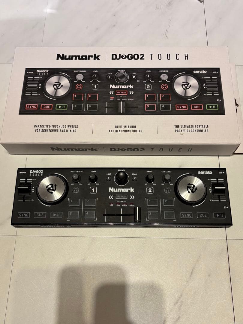 Numark DJ2GO2 コントローラー Lightning変換付き