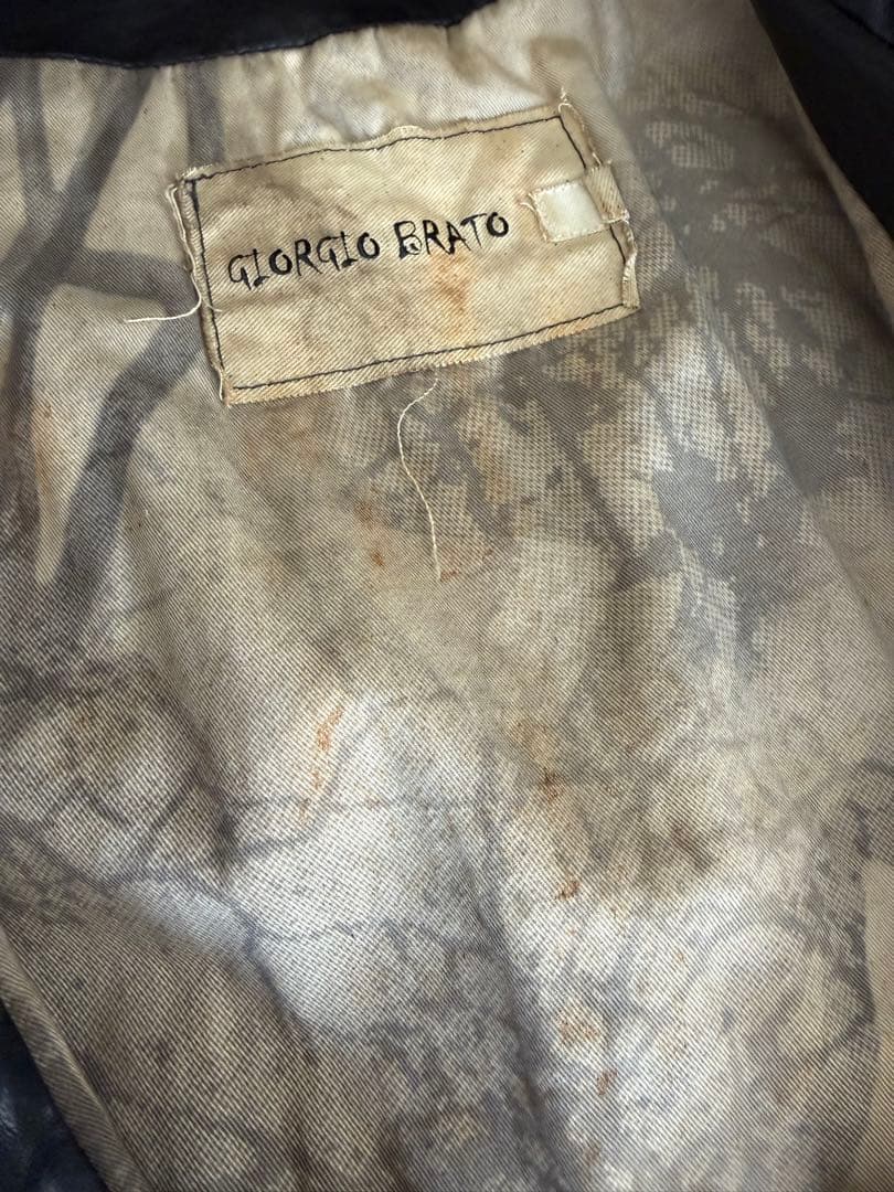 美品 46 ジョルジオ　ブラット　シープスキン