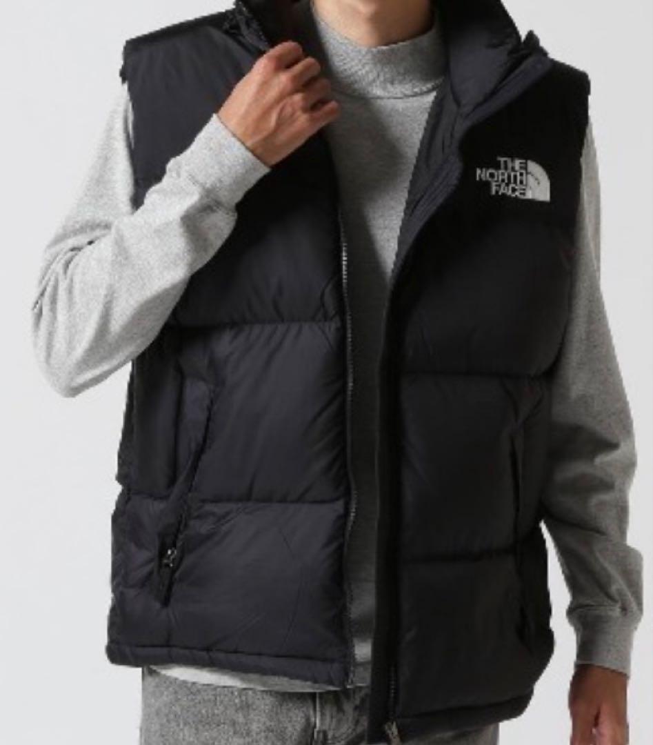 THE NORTH FACE フード付きダウンベスト 黒