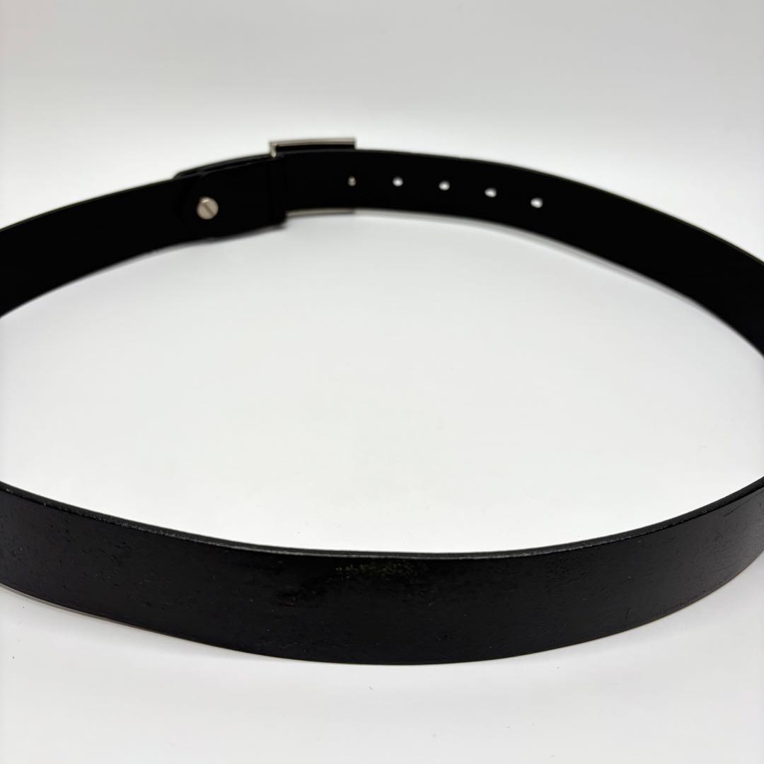 フェンディ　FENDI ベルト　レザー　FFロゴ　シルバー