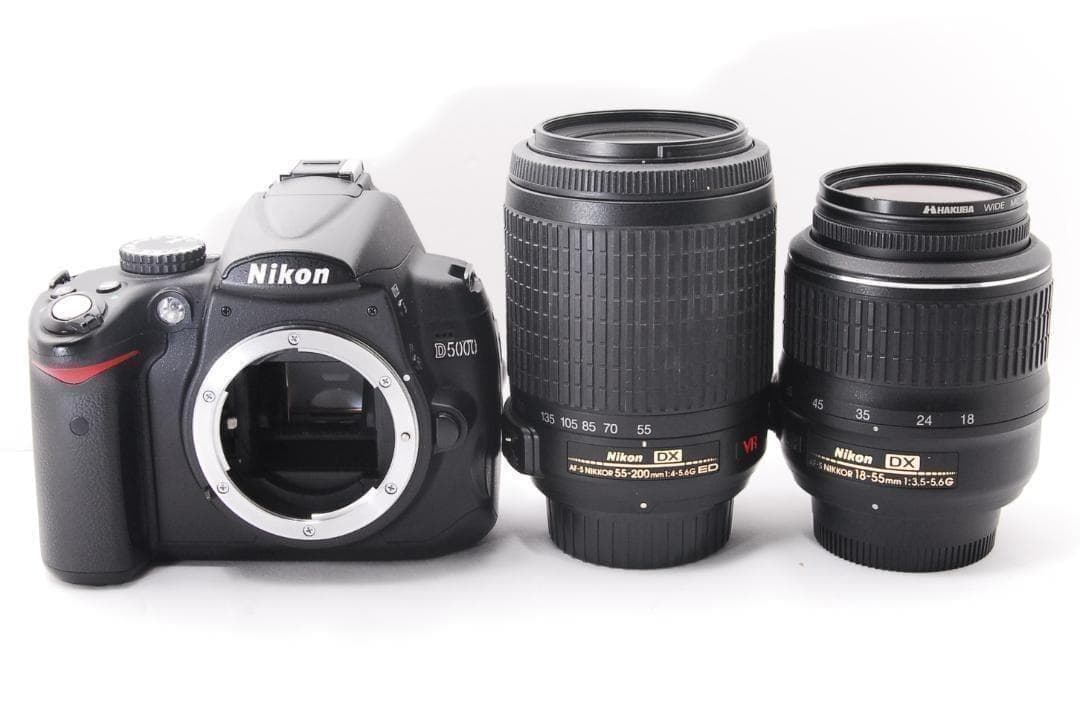 シャッター新品級 Nikon D5000 簡単操作！画面反転で自撮り撮影♪