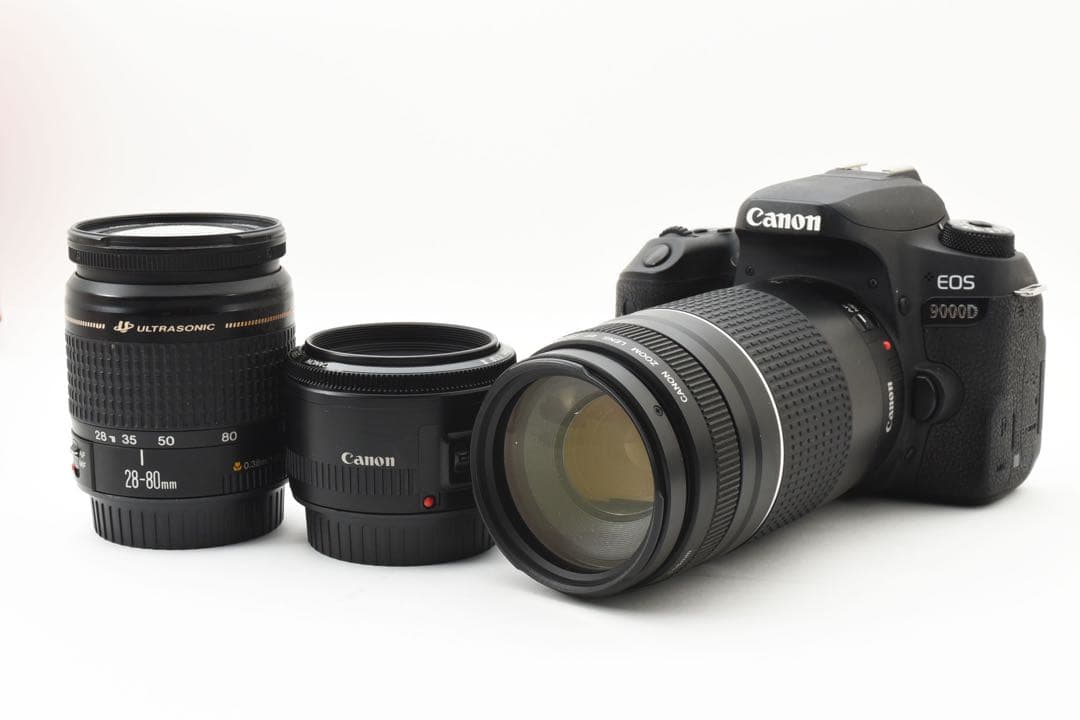 Canon EOS 9000D 標準＆望遠＆単焦点トリプルレンズセット