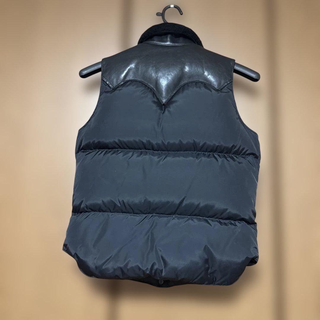 美品　Rocky Mountain ダウンベスト　ムートン襟　クリスティ　日本製