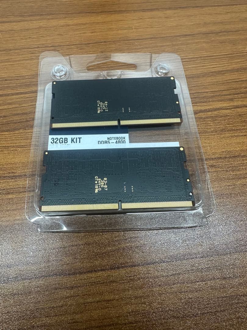 crucial DDR5のメモリ32GB(16GB×2個)