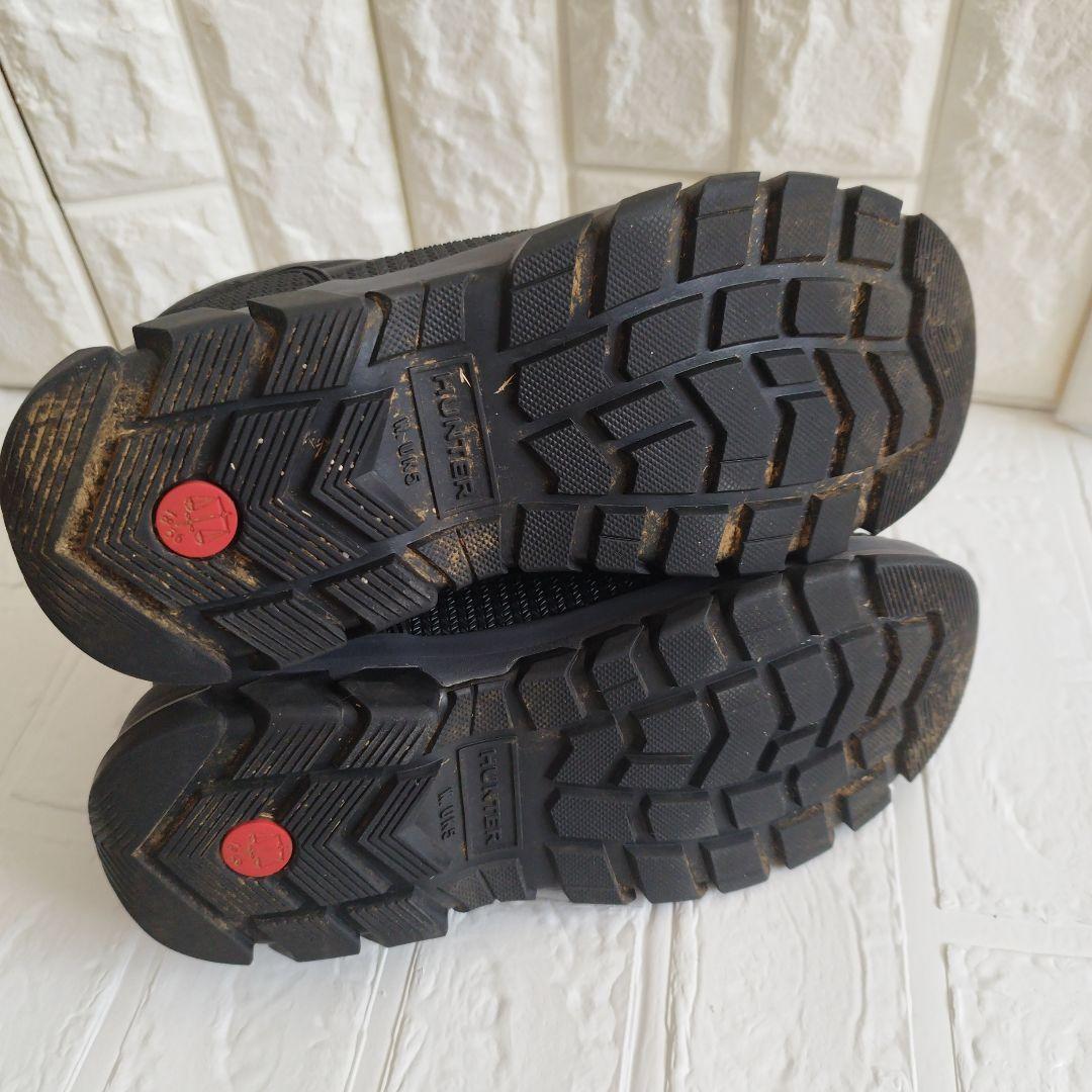 HUNTER インシュレイティドスノーアンクルブーツ　ショートスノーブーツ 24