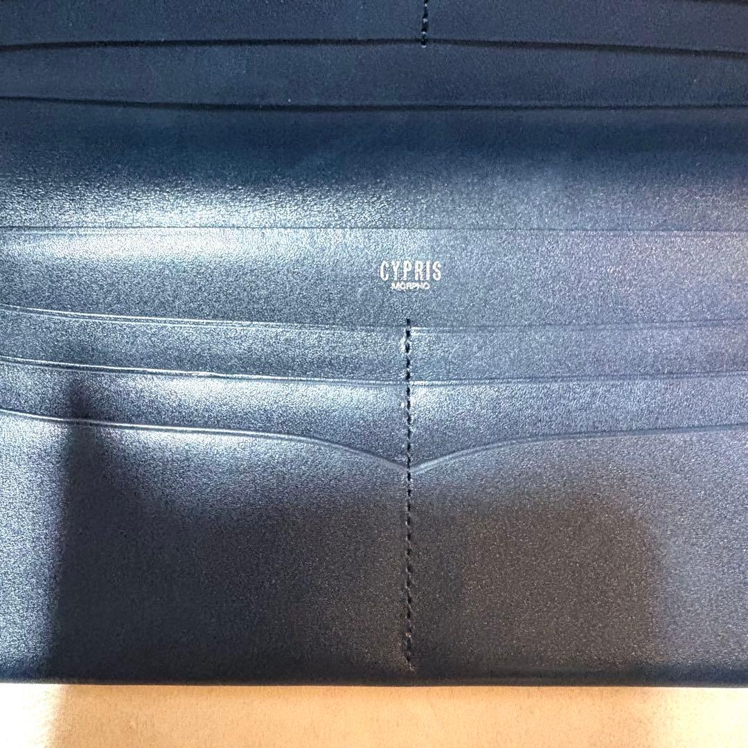 未使用✨ CYPRIS ファスナー付ササマチ長財布コードバン＆シラサギレザー