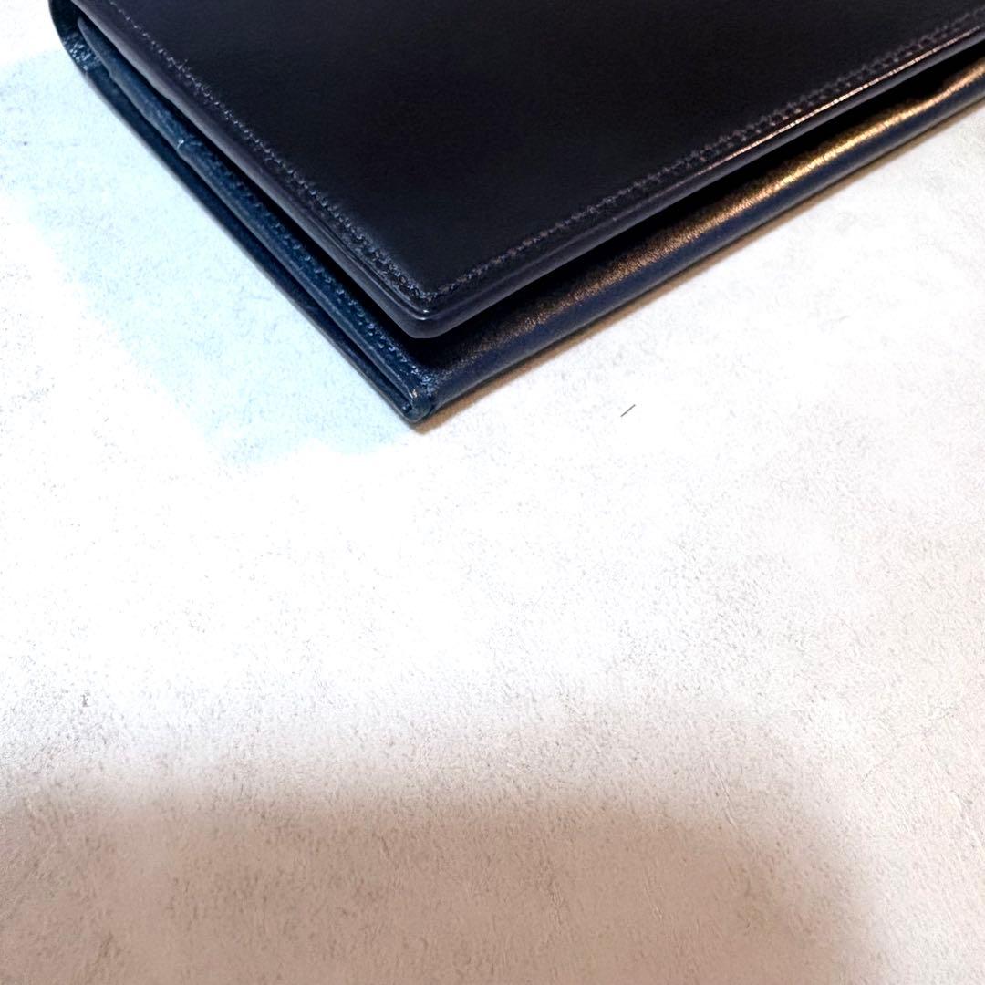 未使用✨ CYPRIS ファスナー付ササマチ長財布コードバン＆シラサギレザー