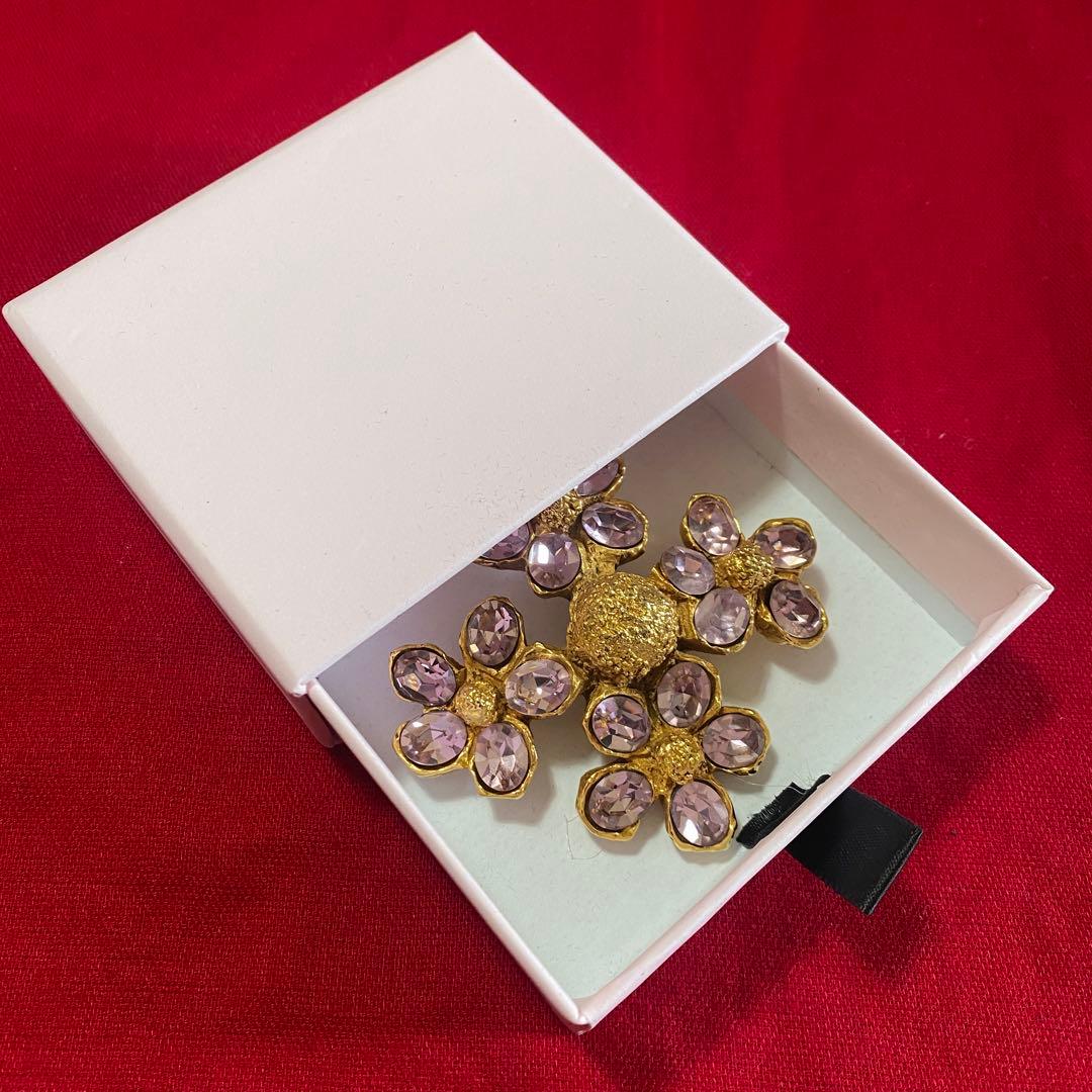 クリスチャンラクロワ ブローチ ヴィンテージ フラワー オートクチュール