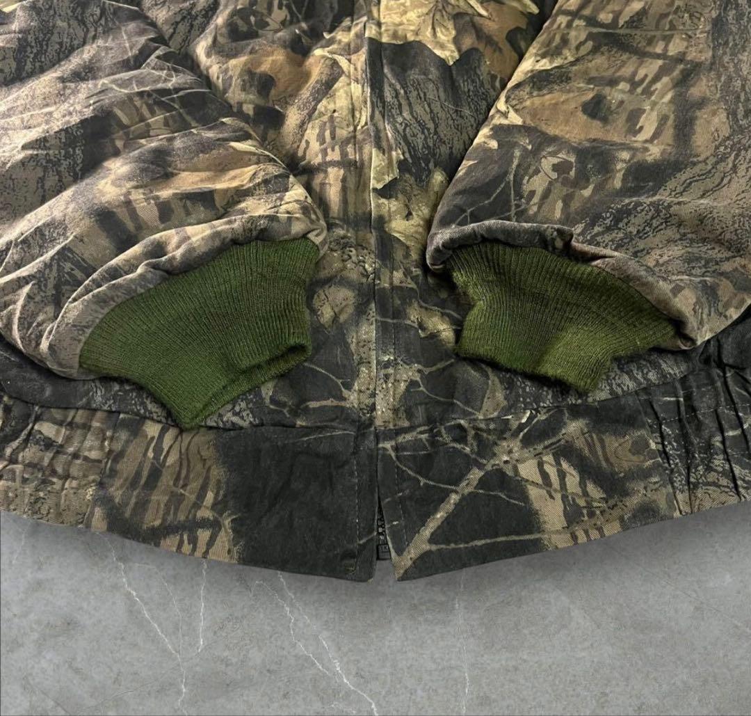 USA製MOSSY OAK迷彩中綿カモフラリアルツリーウォームアップジャケット