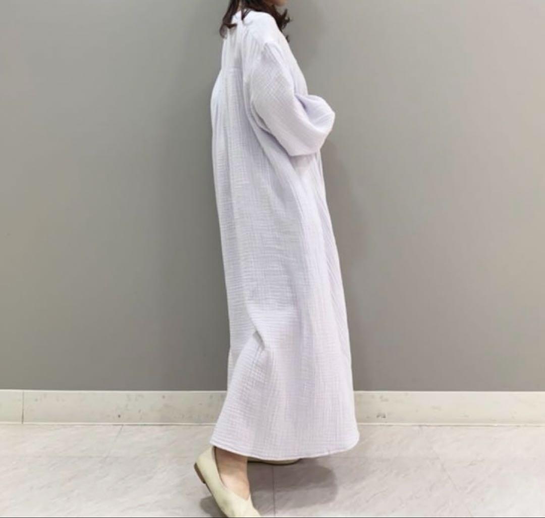 ジェラートピケ マタニティガーゼ前開きドレス　マタニティー　ワンピース　ワンピ