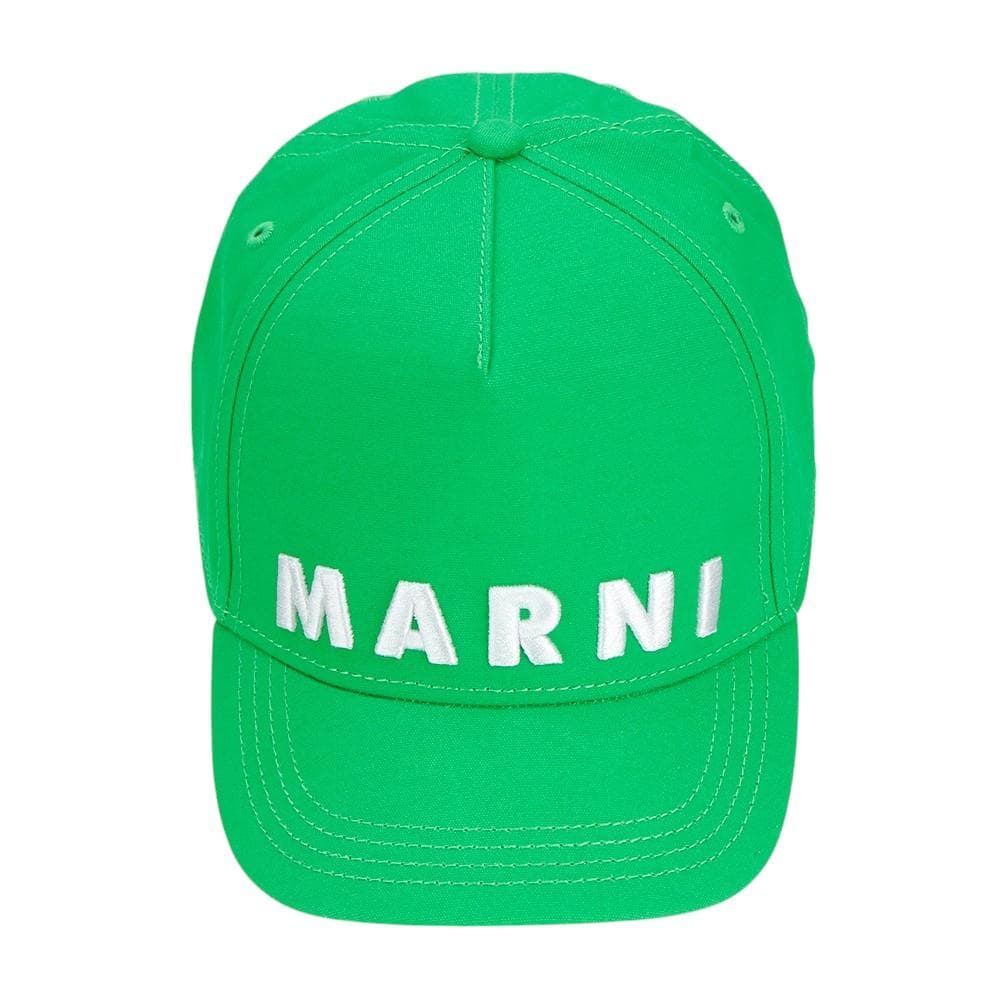 マルニ ベースボールキャップ グリーン マルニキッズ 大人も着用可能 コットン
