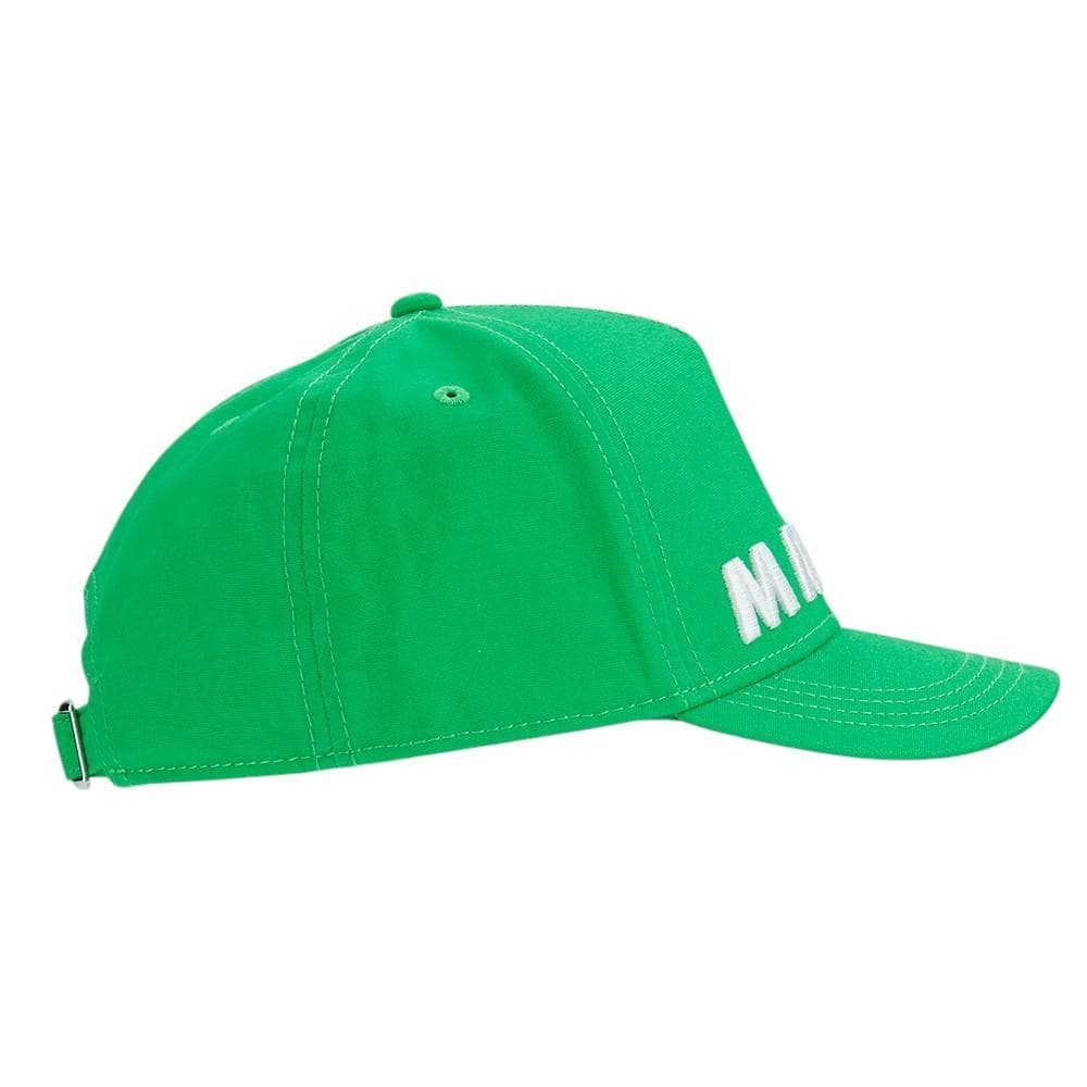 マルニ ベースボールキャップ グリーン マルニキッズ 大人も着用可能 コットン